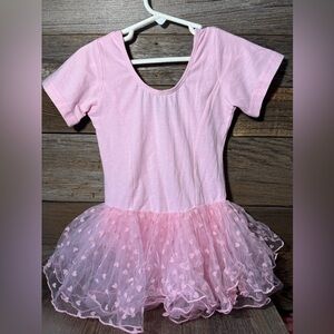 Toddler Pink Heart Tutu Dance Dress